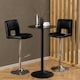 image 4 of Ibiza Tall Round Bar Table with Black Ash Top and Matt Black Base