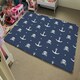 image 4 of Anchor with Skull & Bones (Rug) Blue | XL: 160x230cm
