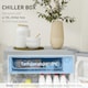 image 9 of HOMCOM 91L Freestanding Under Counter Fridge with Lock Grey