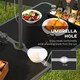 image 5 of Outsunny Camping Table and Chairs Outdoor Indoor Use for BBQ Picnic Garden | Black | Black | 1