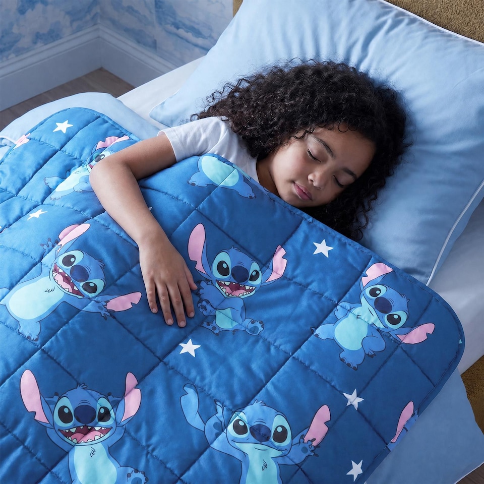 image 1 of OHS Kids Stitch 3kg Sensory Weighted Blanket Ultra Soft