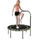 image 1 of SPORTNOW 40'' Foldable Fitness Trampoline, Mini Trampoline Bungee Rebounder with 5-Level Adjustable Handle for Adults Indoor Outdoor Exercise, Green | Green