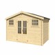 image 2 of Boston-Log Cabin, Wooden Garden Room, Timber Summerhouse, Home Office - L518.6 x W312 x H245.1 cm Brown