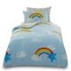 image 1 of VELVETIO Sunny Rainbow Duvet Cover Set Luxury Kids Printed Beddings Multi | Double
