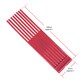 image 3 of SPARES2GO Power Sweeper Brushes for WESTWOOD COUNTAX Lawn Tractor Mower 5086 Bristles x 60 Red