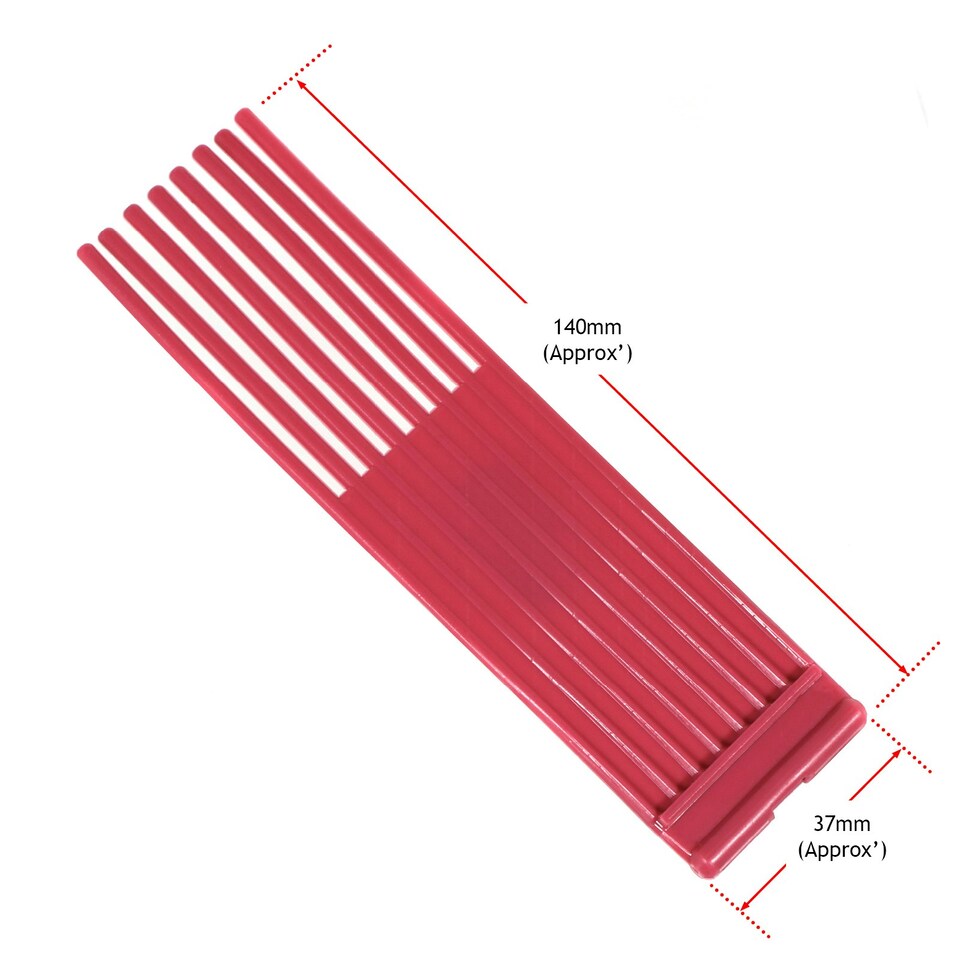 image 1 of SPARES2GO Power Sweeper Brushes for WESTWOOD COUNTAX Lawn Tractor Mower 5086 Bristles x 60 Red