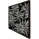 image 1 of White palm trees on black (Picture Frame) Brown | M