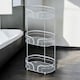image 1 of Showerdrape Dante White Steel Floor Bathroom Caddy Storage | White | 1