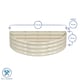 image 3 of Harbour Housewares Semicircular Steel Raised Beds - 120cm x 60cm - Green - 2pc