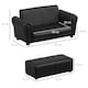 image 7 of HOMCOM Kids Twin Sofa 2 Seater Toddler Chair Double Seat Armchair w/ Footstool 