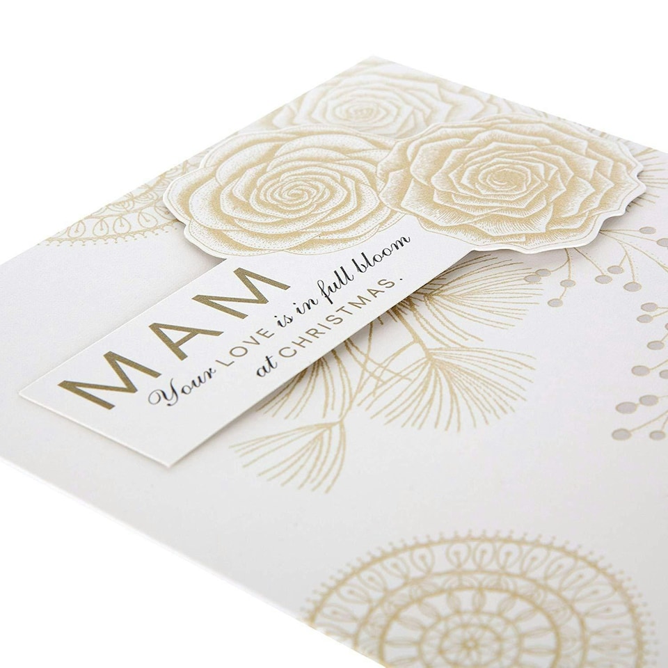 image 1 of Mam Christmas Card "Full Bloom"