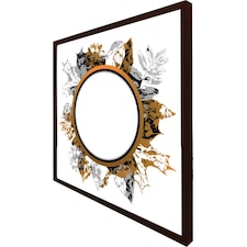 Paint print autumn decoration (Picture Frame) Brown | L