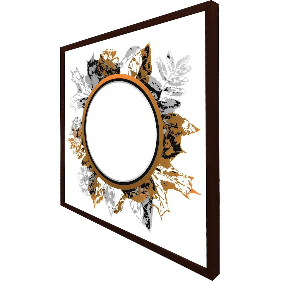 image 1 of Paint print autumn decoration (Picture Frame) Brown | L
