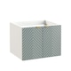 image 1 of Bathroom Vanity Unit 600mm Wall Cabinet Floating Ribbed Fluted Door Green Cara