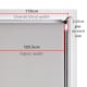 image 2 of FURNISHED Blackout Roller Blind with Gold Glitter Trim and Cream Bow Trimmable Window Shade | Cream | Cream | (W) 110cm x (L) 165cm