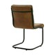 image 2 of Billy Leather Dining Chair - Metal - L60 x W50 x H91 cm - Brown Brown