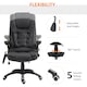 image 5 of HOMCOM Heated Vibrating Massage Office Chair, Reclining, Black