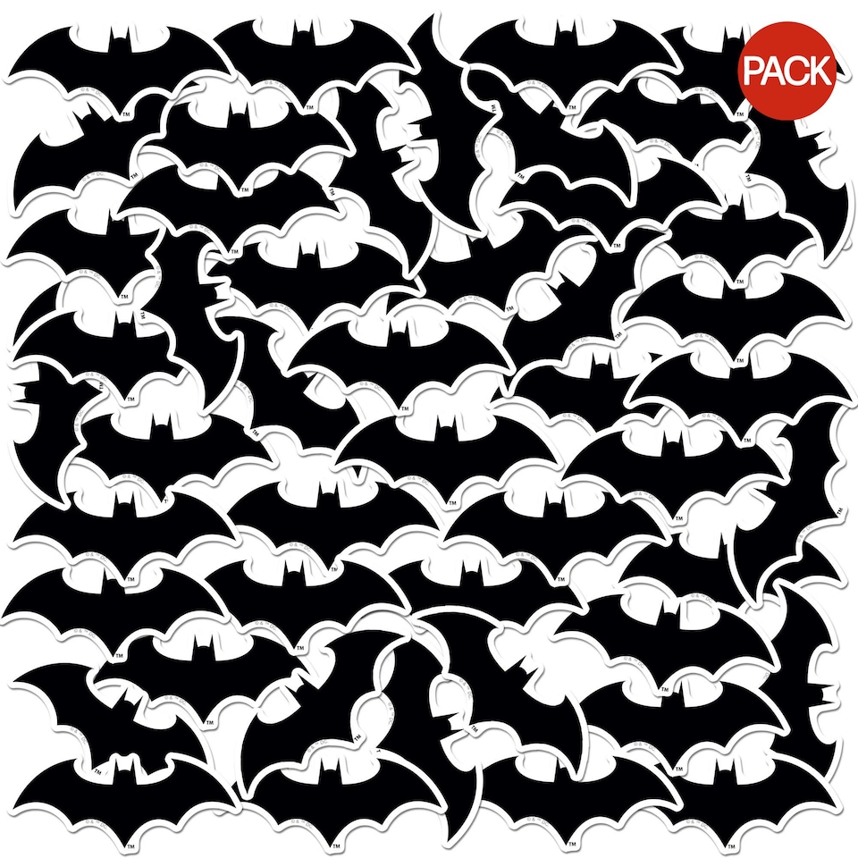 image 1 of Batman Deluxe Stickers (Pack of 50) - Multicoloured - One Size