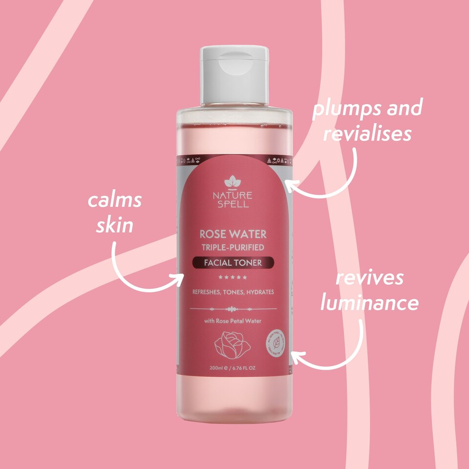 image 1 of Nature Spell Glass Skin Duo: Rose Water Toner & 100% Pure Glycerine