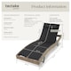 image 6 of Sun Lounger Weatherproof And UV-resistant 6 step Adjustable Backrest Poly Rattan | Cream | nature | 1
