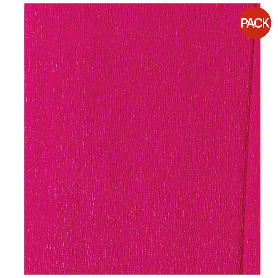 County Lightweight Crepe Paper (Pack Of 12) - Cerise - One Size