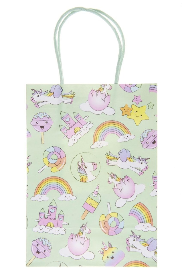 image 1 of Pack of 12 Unicorn Paper Gift Bags
