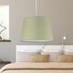 image 5 of Sage Green Cotton 23cm Tapered Cylinder Pendant or Lamp Shade Green