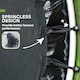 image 6 of HOMCOM Kids Trampoline Mini Bouncer w/ Enclosure Net for 3-6 Years Green