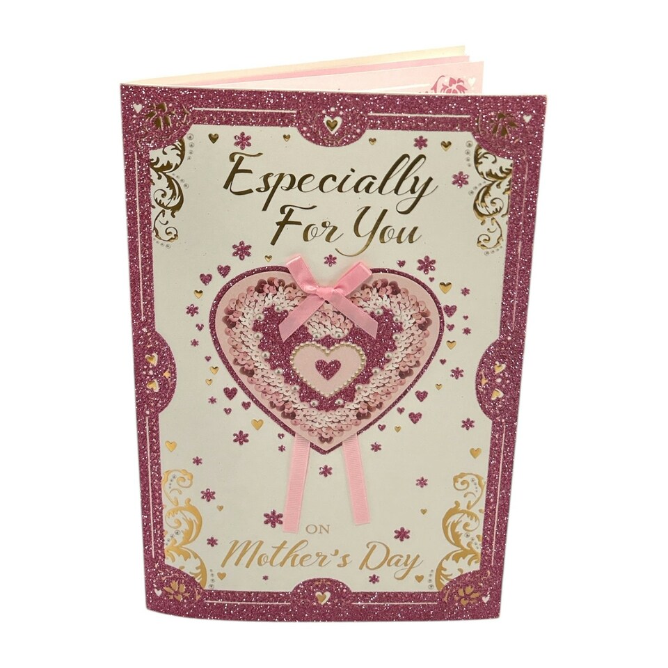 image 1 of Especially For You Heart Design Keepsake Mother's Day Boxed Card