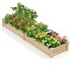 image 10 of COSTWAY Wooden Raised Garden Bed Elevated Planting Bed N/A
