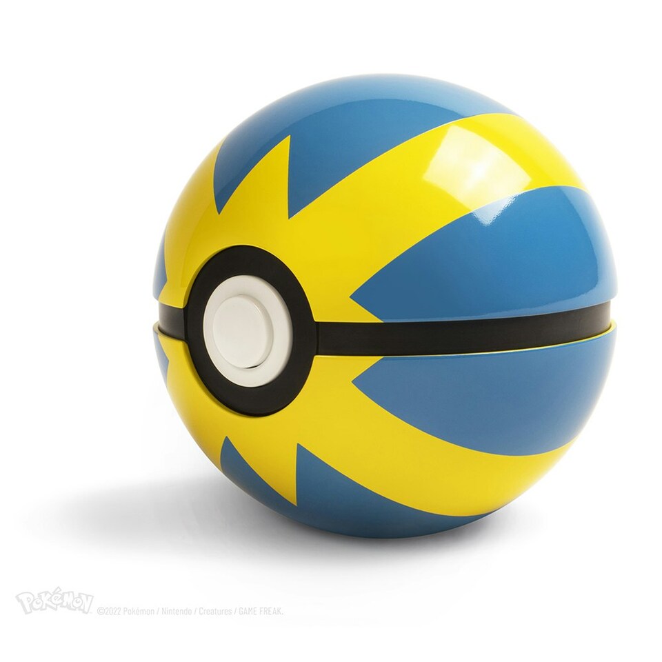 image 1 of Pokémon Die-Cast Quick Ball Replica Blue