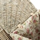 image 3 of Small Antique Wash Corner Linen Basket With Garden Rose Lining | Multi | Garden Rose