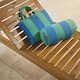 image 4 of OHS Vertical Stripes Beach Bolster Neck Back Support Pillow
