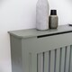 image 6 of Vida Designs Chelsea Radiator Cover Painted MDF Slatted Cabinet, Grey, 112cm