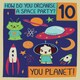image 1 of 10th Birthday Card For Boys and Girls Space Themed