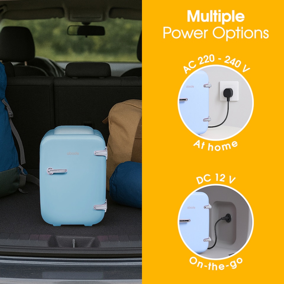 image 1 of Abode Retro 4L Mini Cooler and Warmer White A4CLR201W