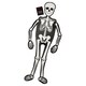image 1 of Skeleton with Moving Head & Limbs Halloween Party Grazing Board 1.5m