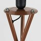 image 1 of ValueLights Camden Copper Tripod Floor Lamp White Taper Shade White