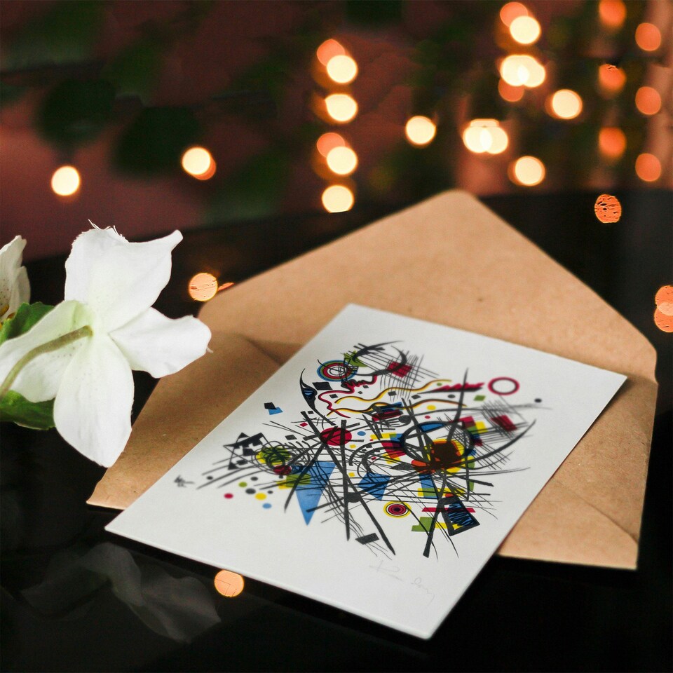 image 1 of Wassily Kandinsky Art Card Lithograph for the Fourth Bauhaus Portfolio