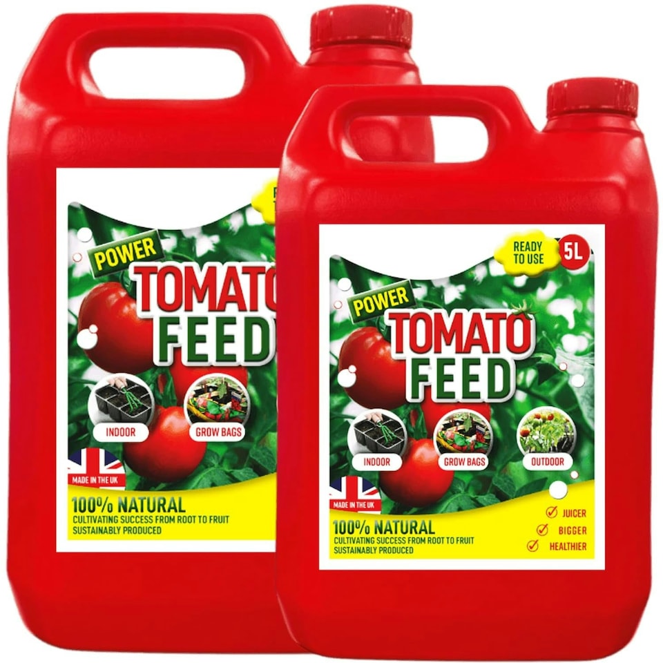 image 1 of 4 X 5L Tomato Feed Healthy Plant Feed Nutrient Packed For Peppers, Cucumbers, Tomatoes & Aubergines