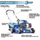 image 8 of Hyundai 17" / 42cm 139cc Self-Propelled Petrol Lawnmower, 25-75mm Cuts, Rear Discharge | HYM430SP