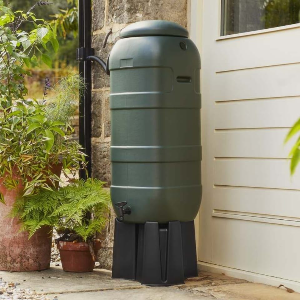 image 1 of Mini Rainsaver 100 Litre Green Water Butt Kit | Green | Dark Green | 100 Litre | 1