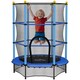 image 1 of HOMCOM 4.6FT Kids Trampoline with Safety Enclosure for Ages 3-10 Years | Blue | Blue
