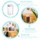 image 2 of Argon Tableware 5pc Food Storage Containers Set - White Airtight Plastic Storage Pantry Food Organiser with Flip Lock Lid 2 Sizes