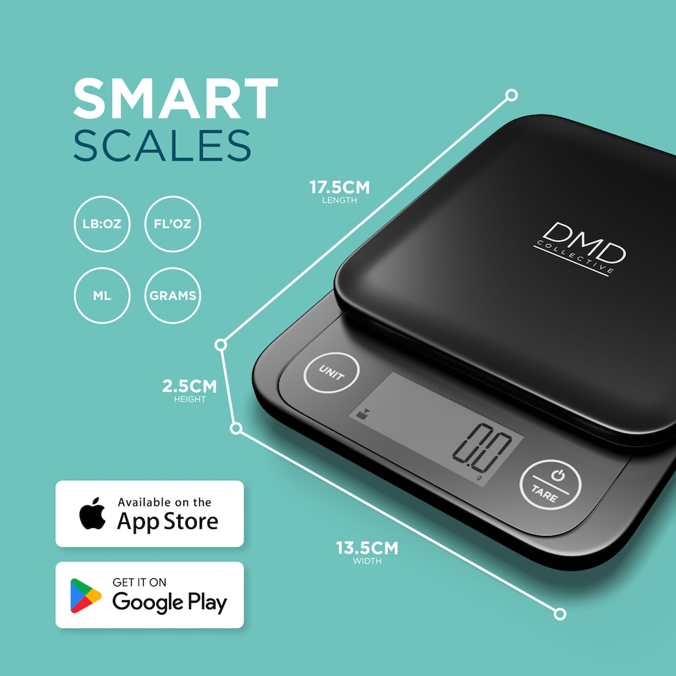image 1 of DMD Smart Kitchen Scale with Nutritional Calculator, 24 Nutrients Tracking, Calorie Counting