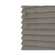 210cm Woodland Oak Wooden Venetian Blinds With Strings (130cm drop) | Brown | Brown