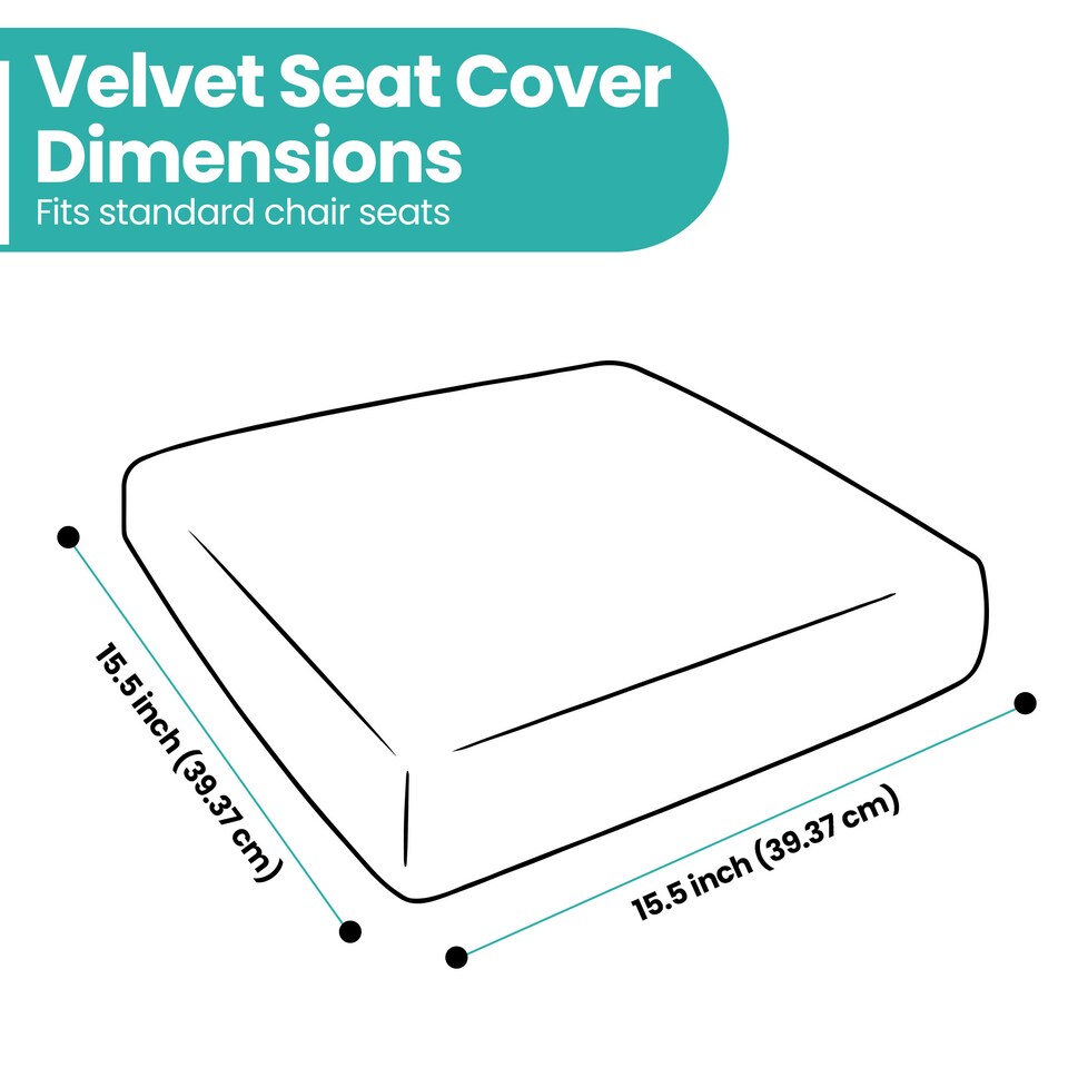 image 1 of Velvet Dining Chair Covers, Spandex High-Back Chair Slipcovers