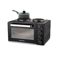Hamilton Beach 28L Mini Oven with Double Hotplate