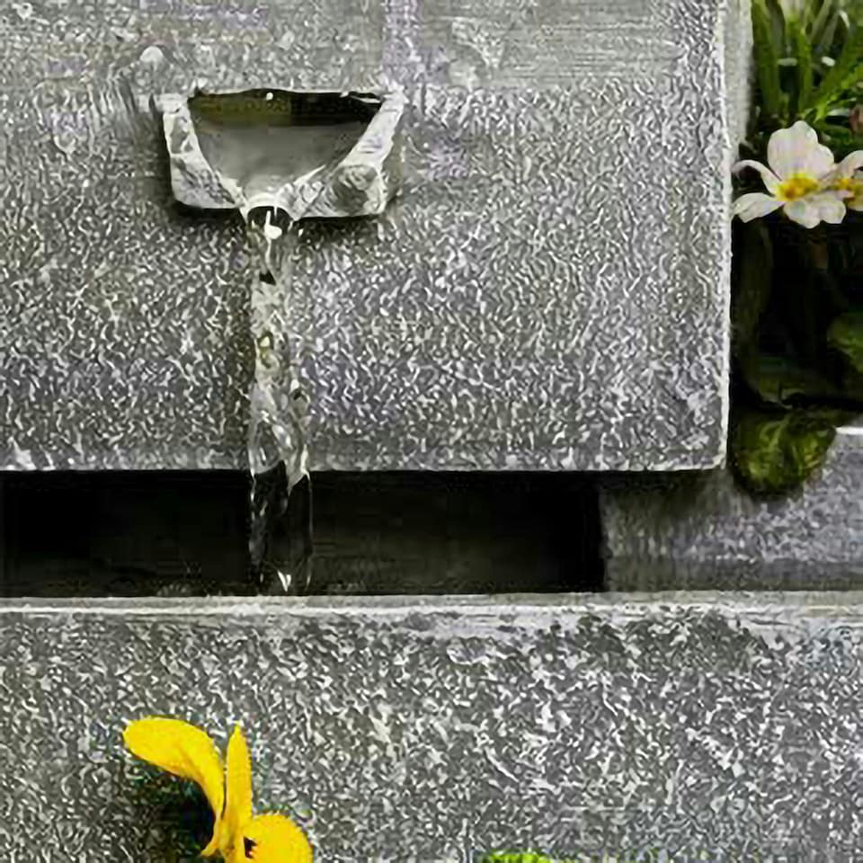 image 1 of Primrose Perth Solar 4 Tier Herb Planter Cascading Water Feature 42cm