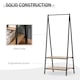 image 7 of HOMCOM 2-Tier Garment Rack Storage Shelves Metal Coat Shoes Clothes Stand
